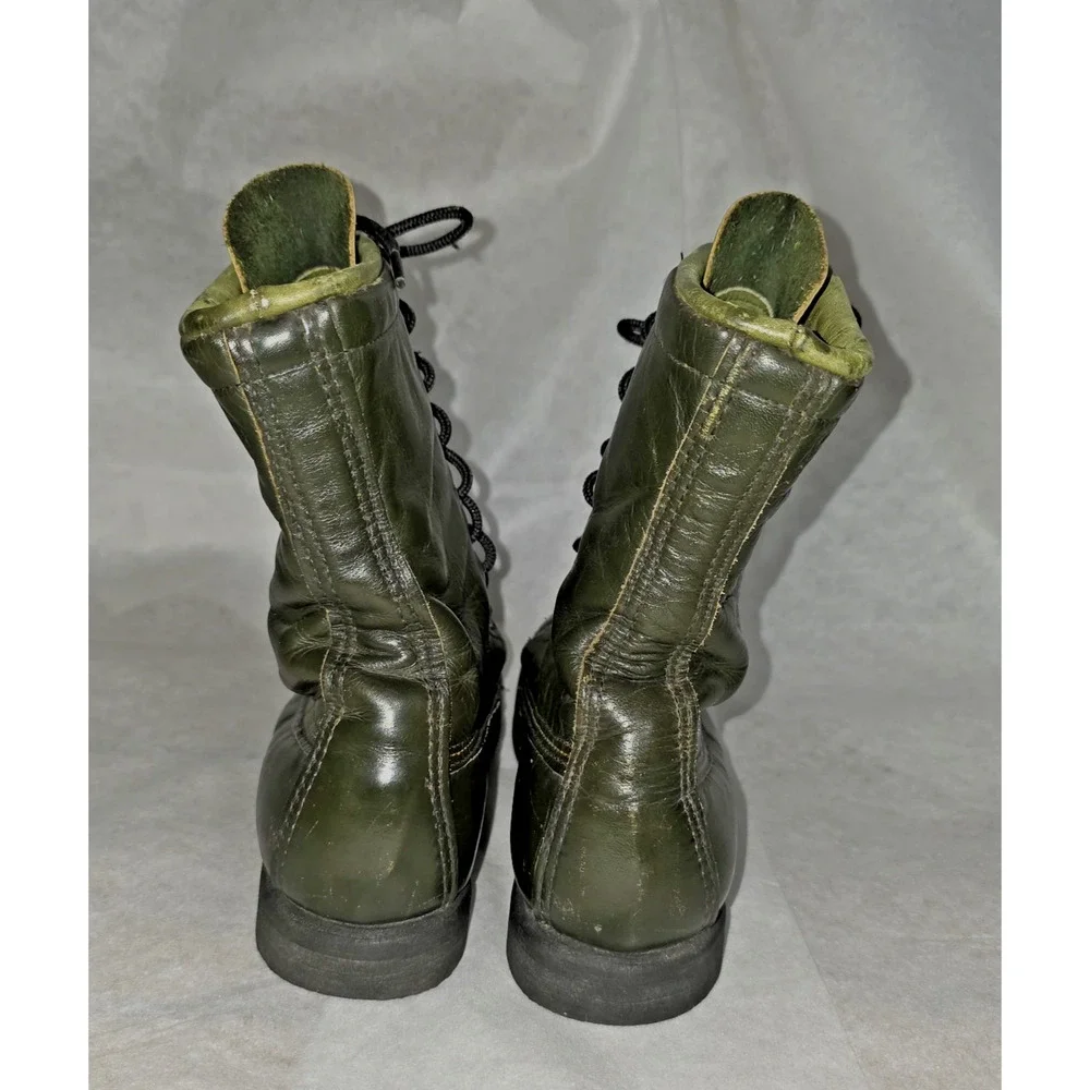 VTG Browning The Sportsman’s Boot Green Leather Lace Up Hunting Boots USA 7.5 A